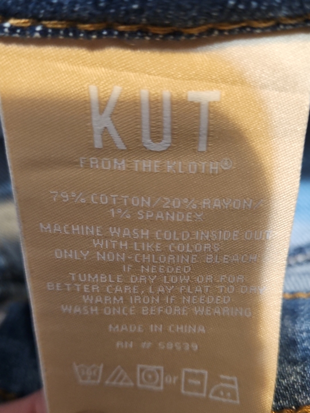 Kut From The Kloth High-Rise Blake Fab Ab Super Wide Leg Jeans-NWT - Picture 9 of 11
